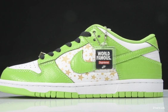 Nike Low Dunk DH3228-101 Stars SB Green Mean Supreme 1214